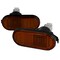 Spec-D Tuning 92-95 Honda Civic Side Marker Lights Smoke Amber Flat Type LSM-CV92GAFT - alternate 1